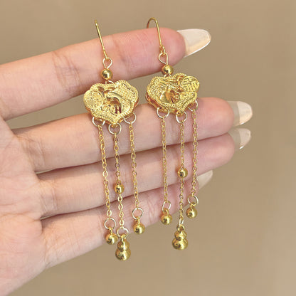 金色銀針復古簡約飾品－4/蝴蝶款細節｜https://igowo.tw/