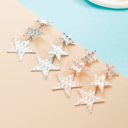 星星流蘇不對稱耳環－商品主圖｜https://igowo.tw/