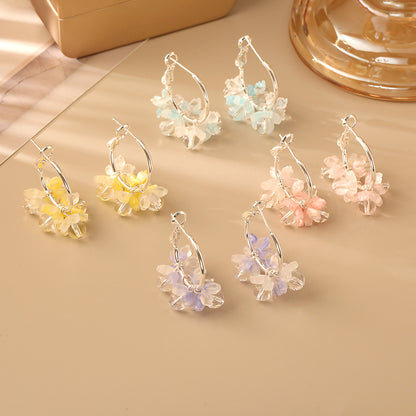 繽紛花朵耳釘－商品主圖｜https://igowo.tw/