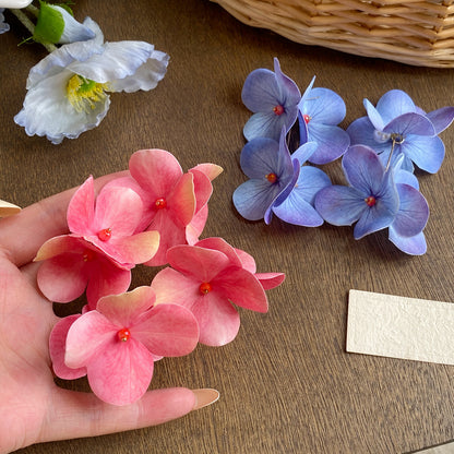 雲霧花澗_鳶尾藍流蘇花朵耳釘女夏日度假風氣質耳環夸張顯白耳飾