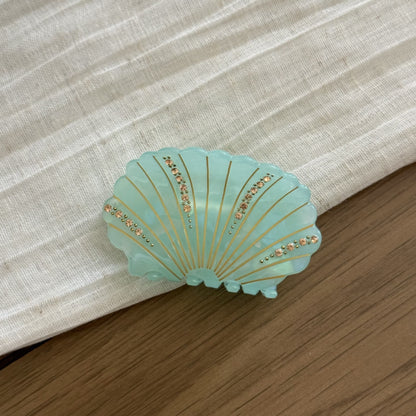 醋酸板材貝殼鑲鑽髮夾