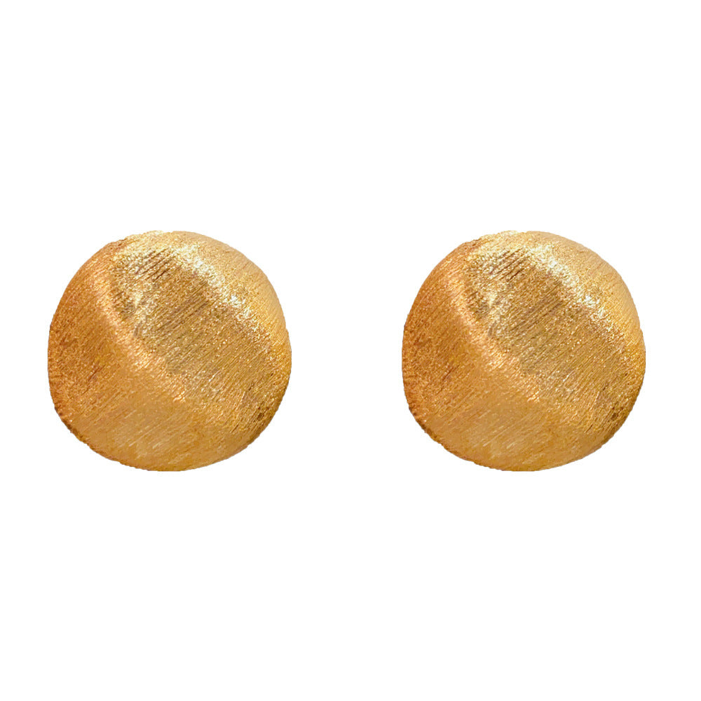 金屬拉絲復古耳環－細節特寫16｜https://igowo.tw/