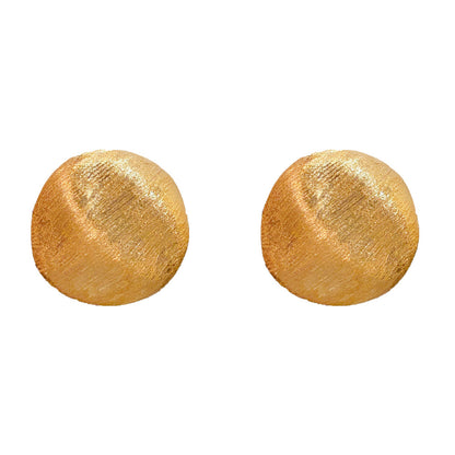 金屬拉絲復古耳環－細節特寫16｜https://igowo.tw/