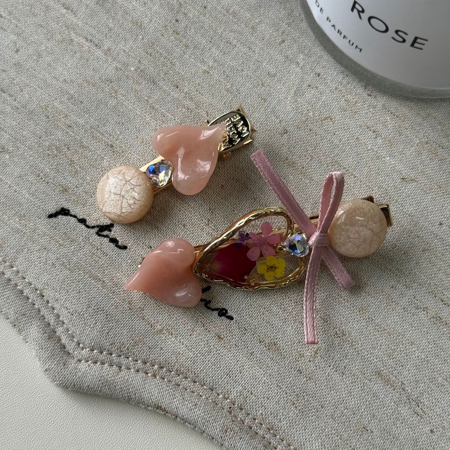 蝴蝶結復古髮夾