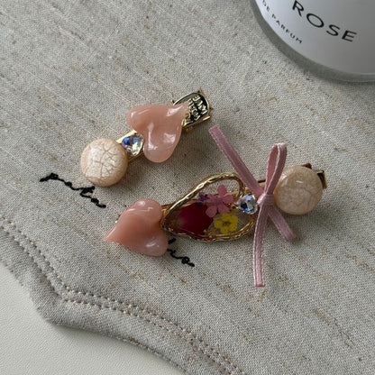 蝴蝶結復古髮夾