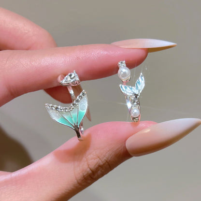 珍珠魚尾戒指－商品主圖｜https://igowo.tw/