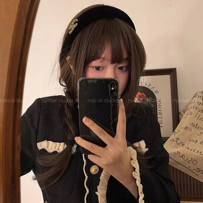 絨面蝴蝶結復古髮夾－蝴蝶結款實拍｜https://igowo.tw/