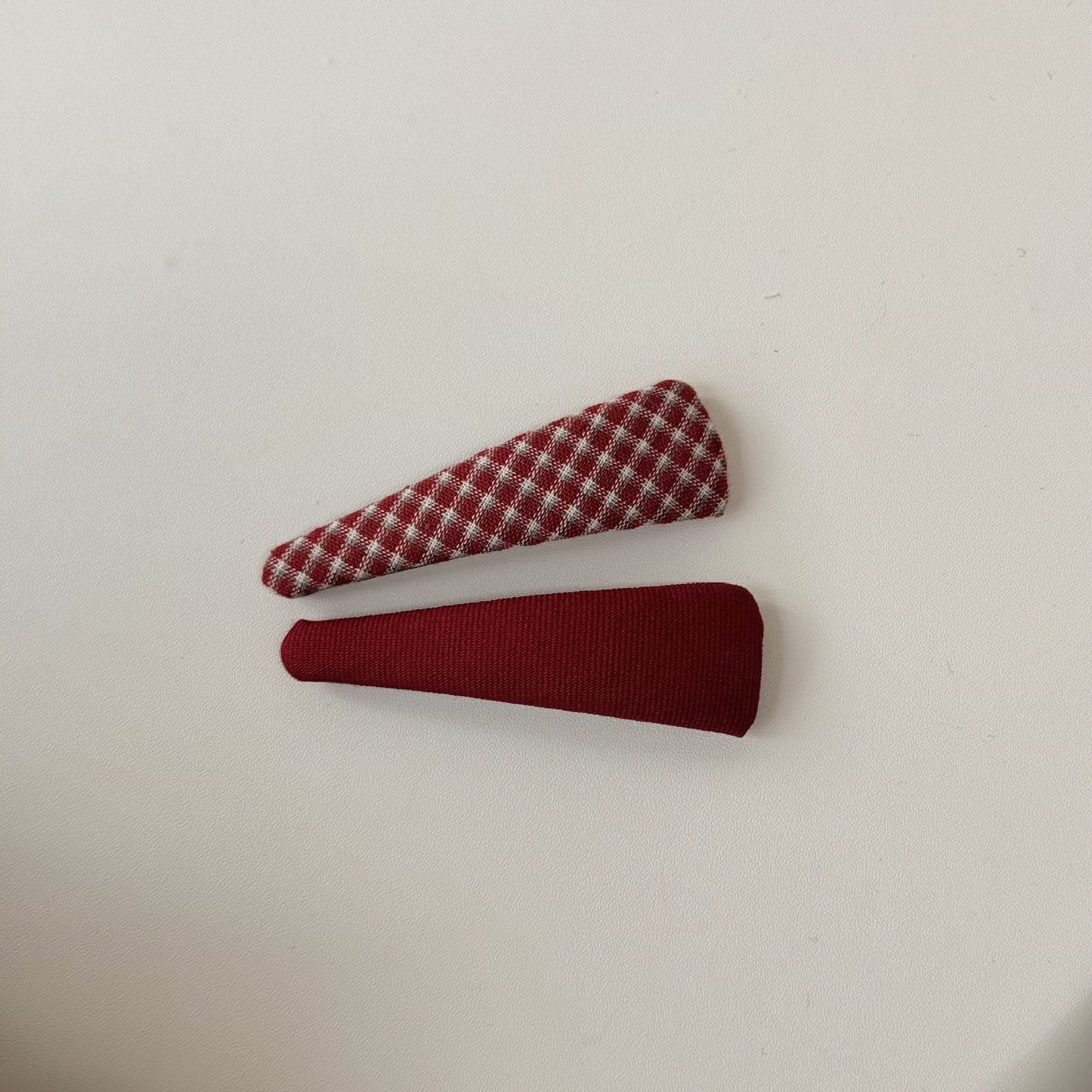 紅色簡約髮夾