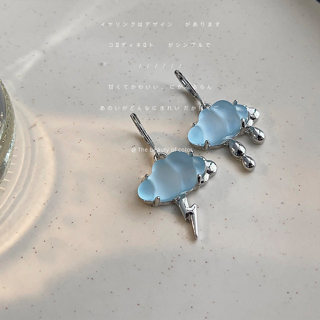 雲朵不對稱耳環