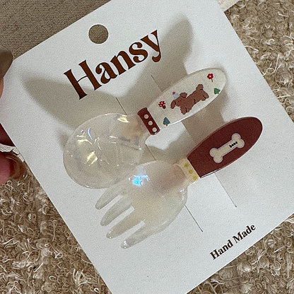 兔子小熊髮夾