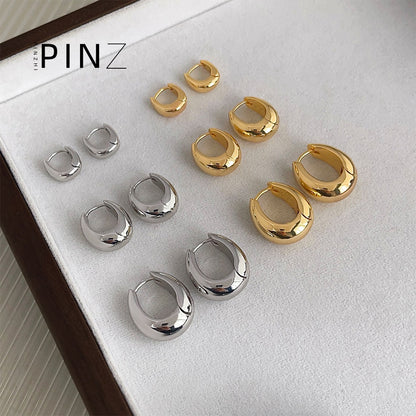 金色簡約耳扣－商品主圖｜https://igowo.tw/
