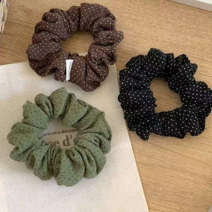 布面波點髮圈－商品主圖｜https://igowo.tw/