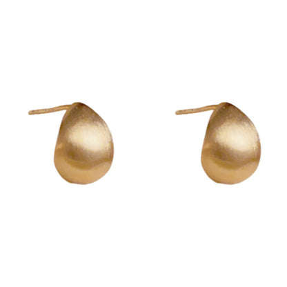 金屬C形拉絲小巧耳釘