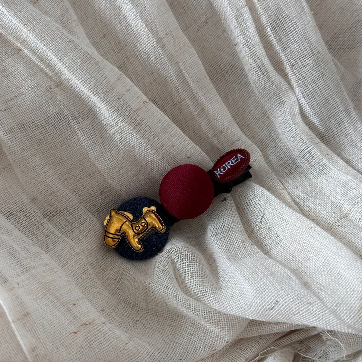 小熊簡約髮夾