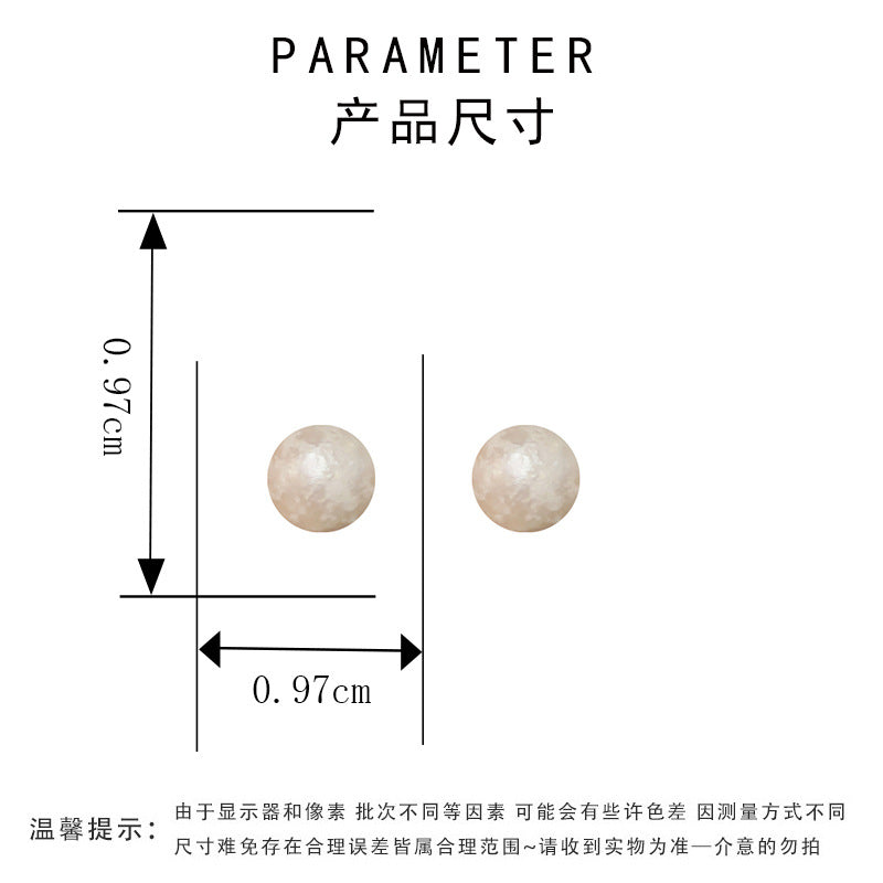 圓形簡約耳釘