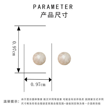 圓形簡約耳釘