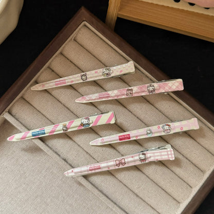 粉色金屬貓咪領結髮夾－許願瓶貓咪髮夾款細節1｜https://igowo.tw/