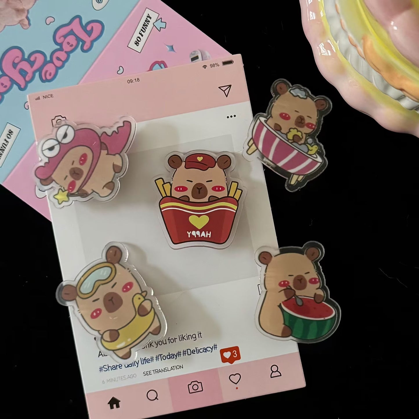壓克力簡約髮夾－商品主圖｜https://igowo.tw/