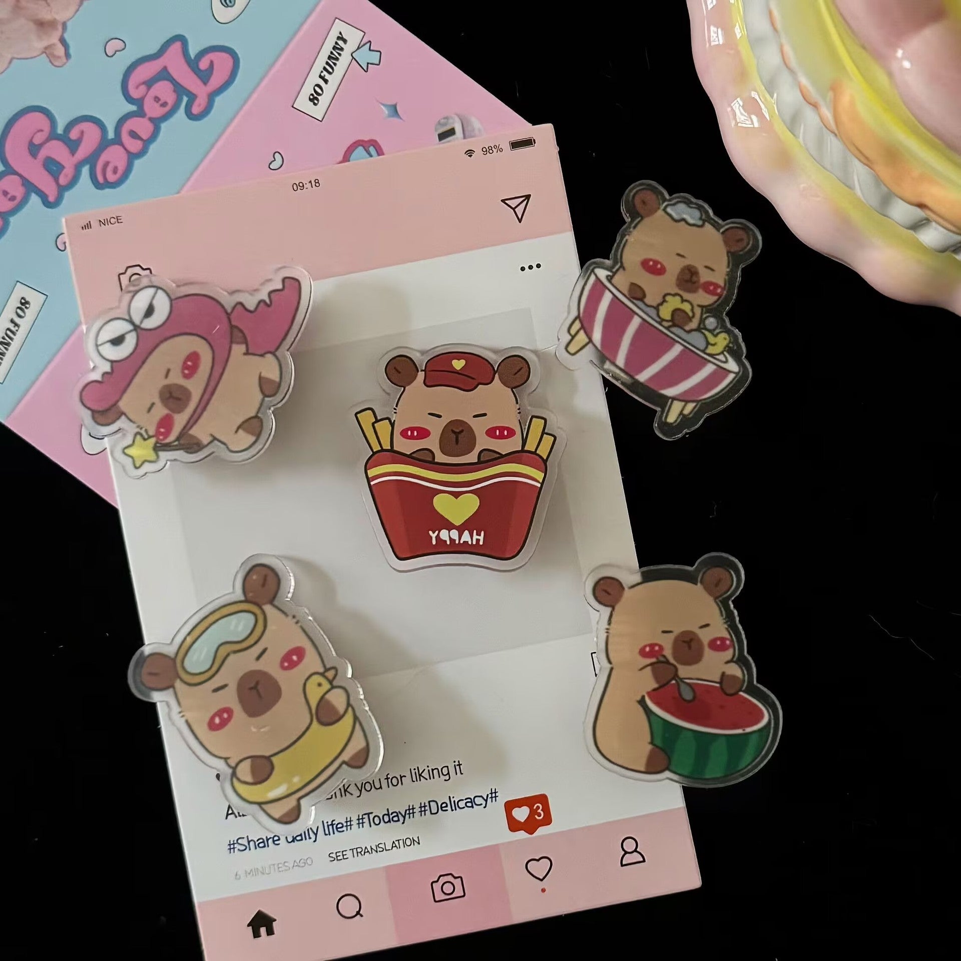 壓克力簡約髮夾－商品主圖｜https://igowo.tw/