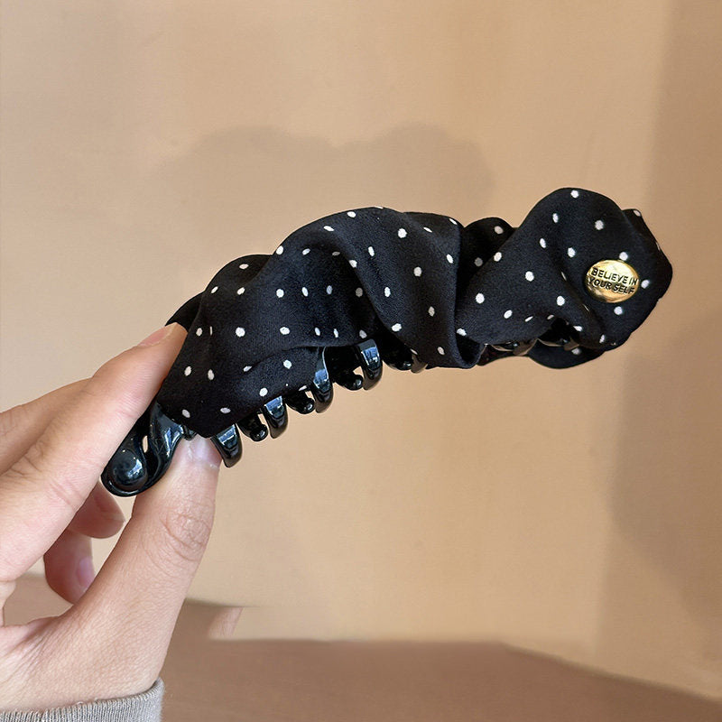 波點簡約髮夾