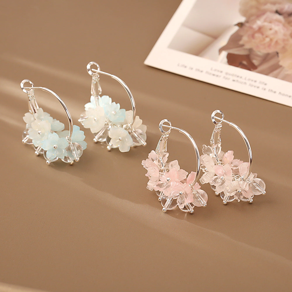 彩色花朵耳環－商品主圖｜https://igowo.tw/