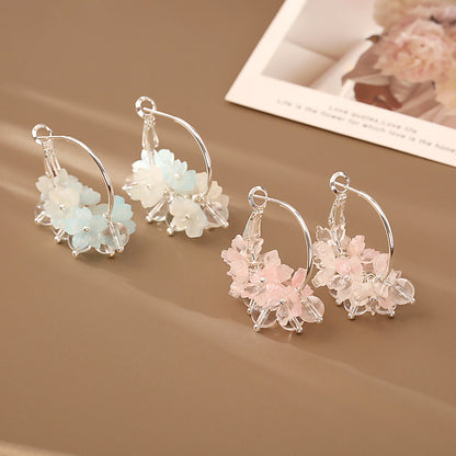彩色花朵耳環－商品主圖｜https://igowo.tw/
