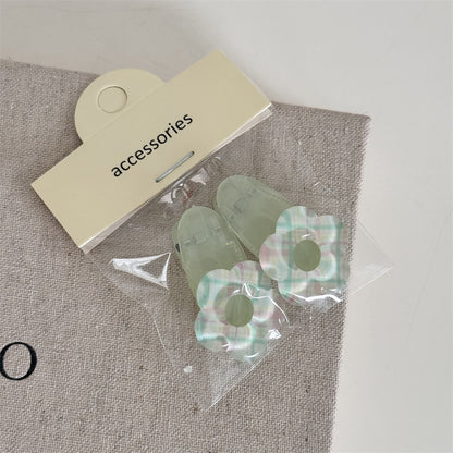 繽紛格紋髮夾