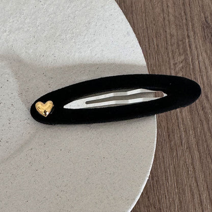 黑色復古簡約髮夾