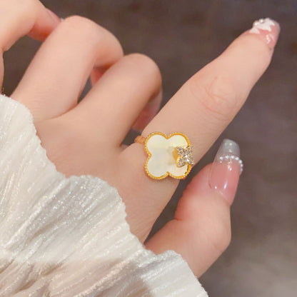 鋯石星星可調式戒指－商品主圖｜https://igowo.tw/