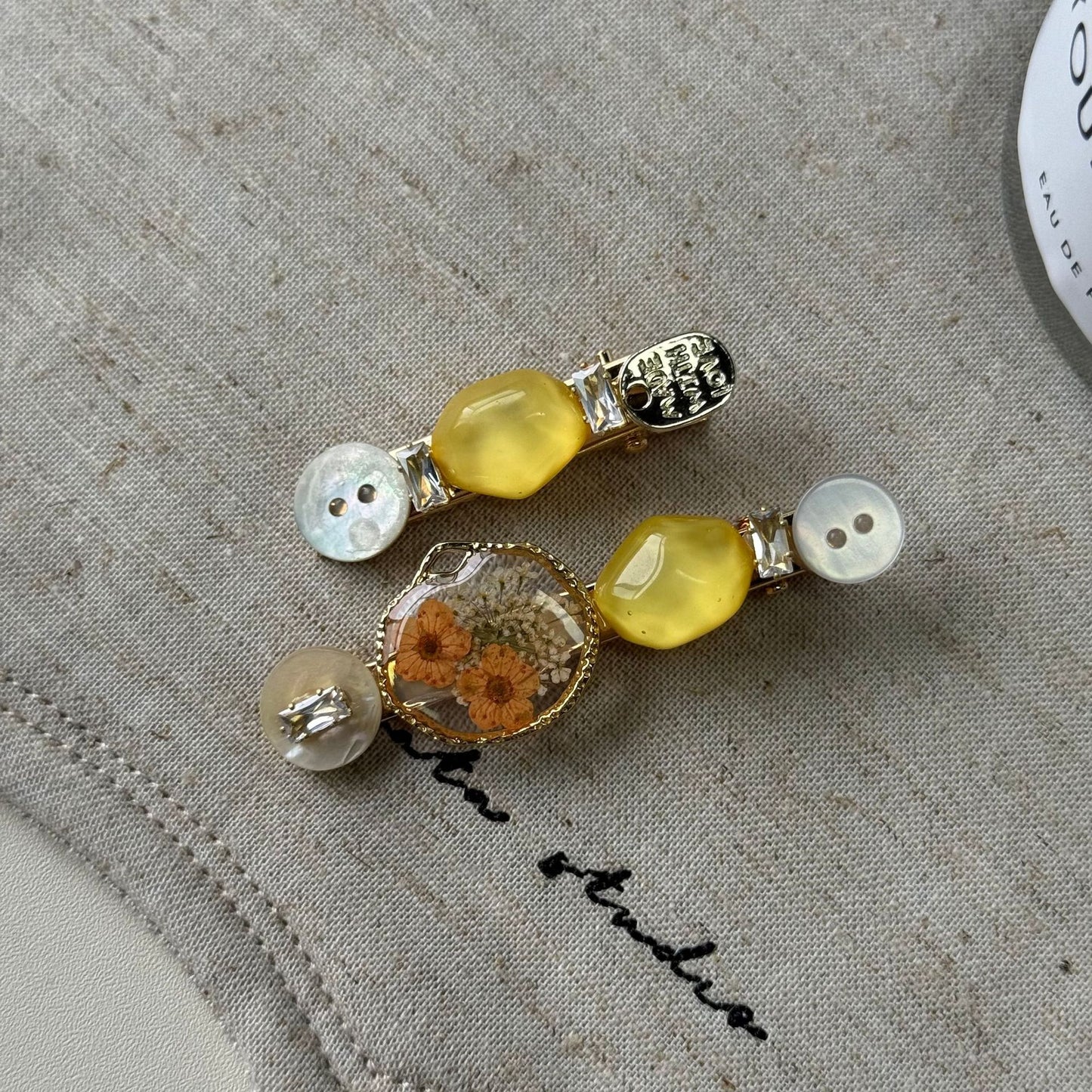 蝴蝶結復古髮夾