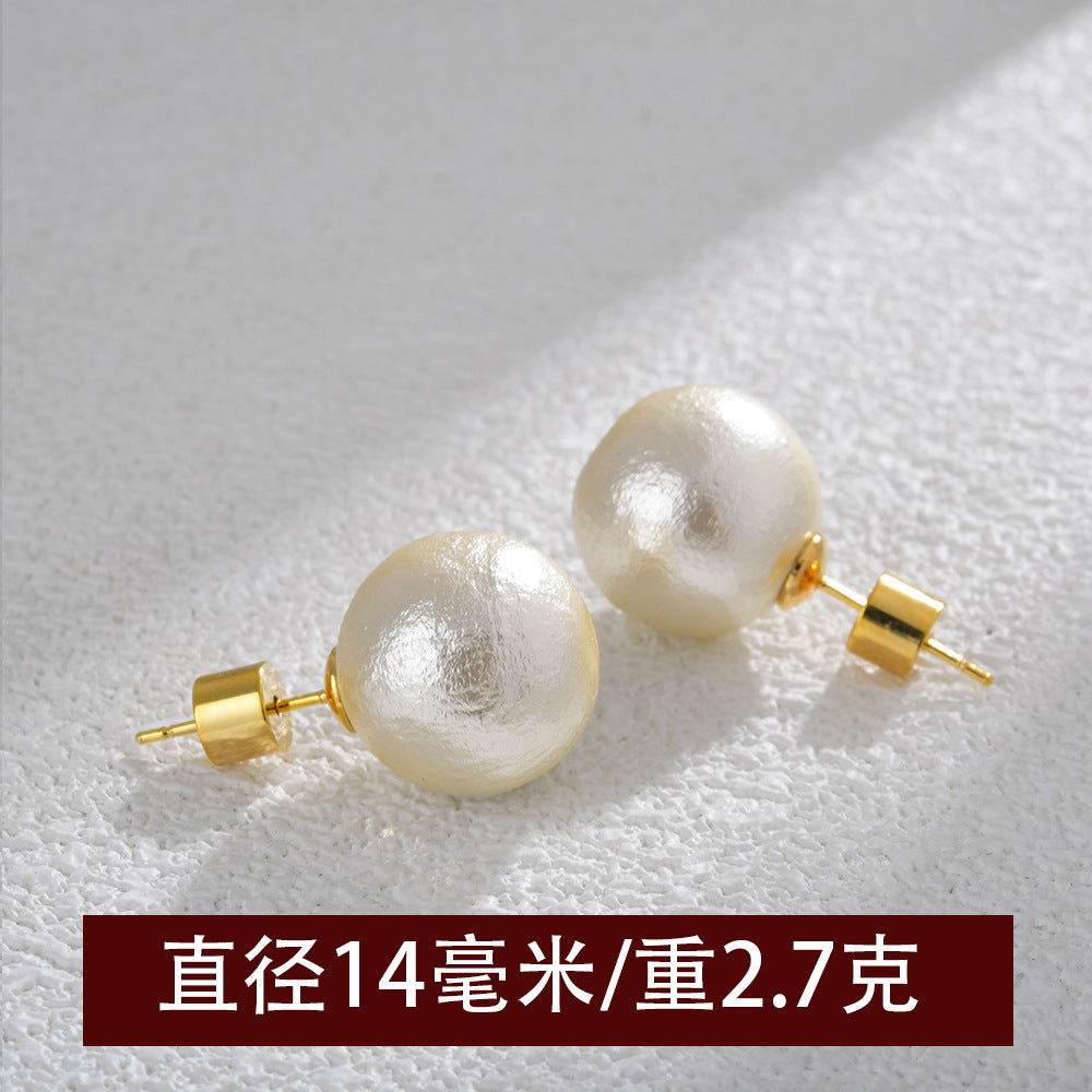 珍珠簡約耳釘