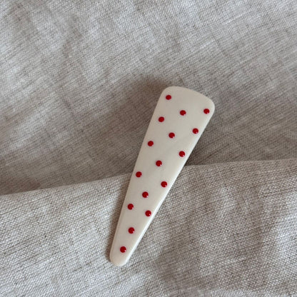 波點三角形簡約髮夾
