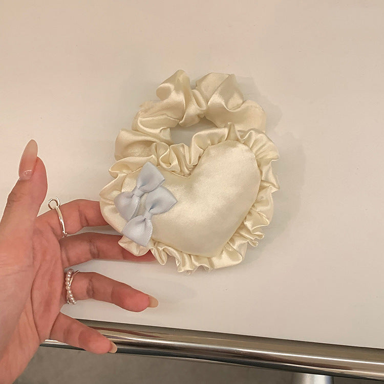 愛心蝴蝶結立體髮圈