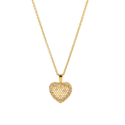 金色鋯石蜜蜂墜飾項鍊