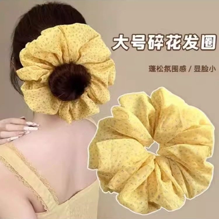 碎花大腸圈髮圈－商品主圖｜https://igowo.tw/