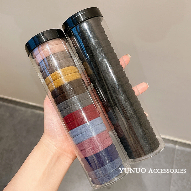 彈力繩簡約髮圈－莫蘭迪款細節｜https://igowo.tw/