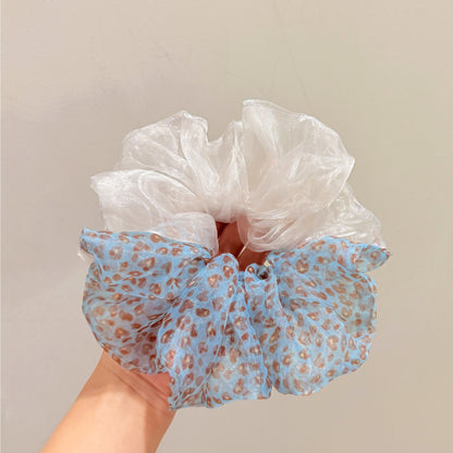 豹紋愛心髮圈