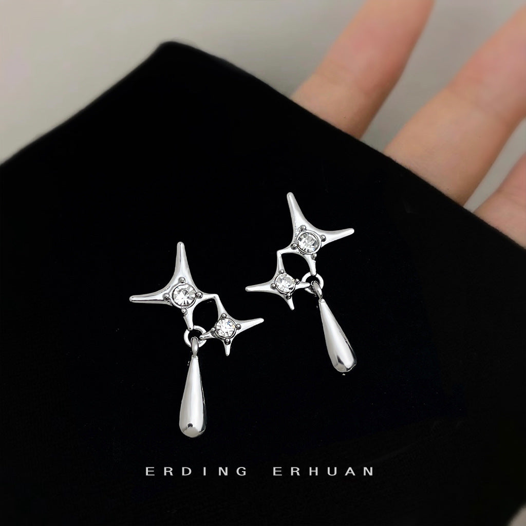 星星十字耳環－商品主圖｜https://igowo.tw/