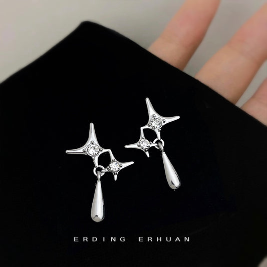 星星十字耳環－商品主圖｜https://igowo.tw/