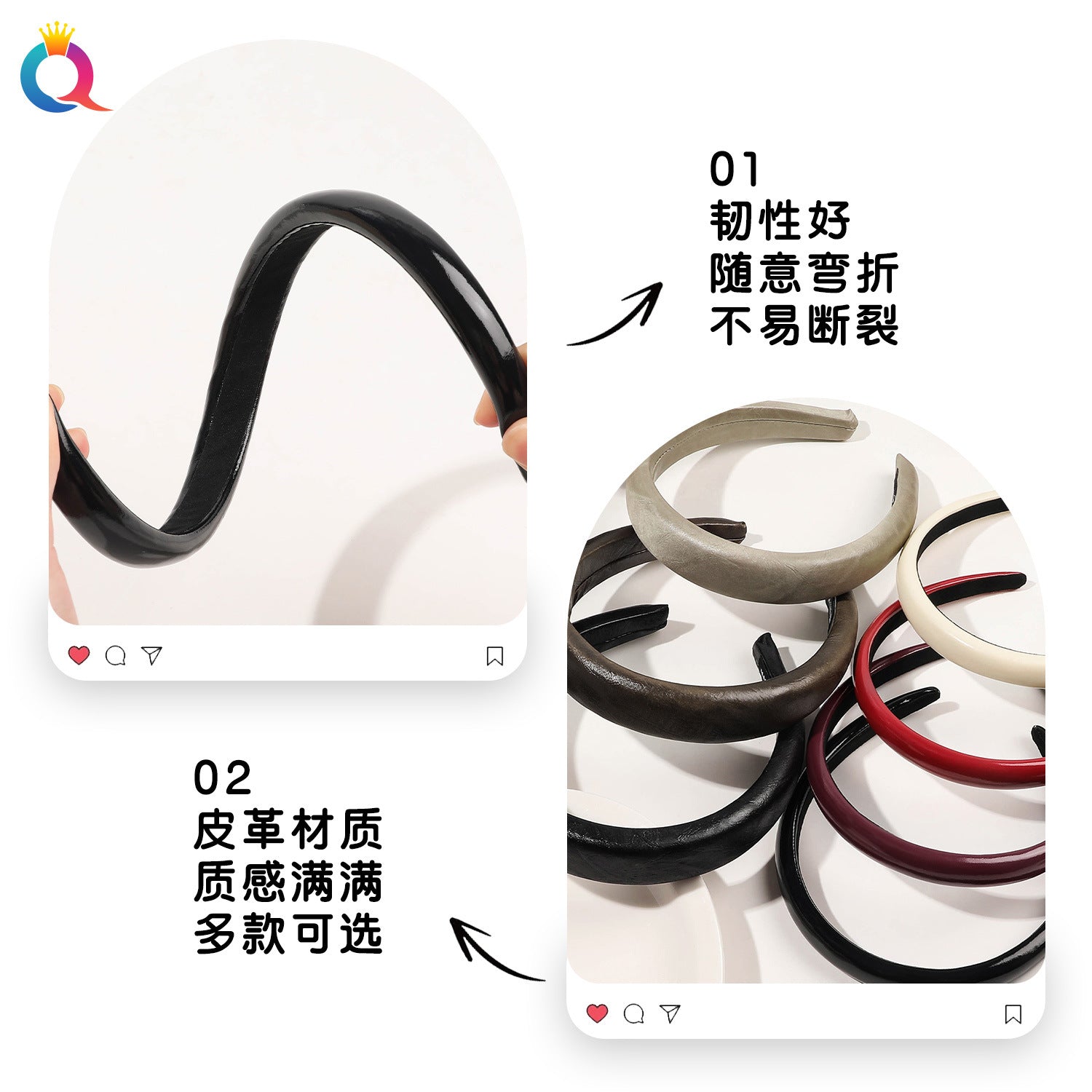 簡約經典髮箍－第二視角實拍｜https://igowo.tw/