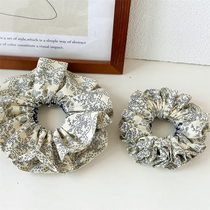 碎花大腸圈復古髮圈－商品主圖｜https://igowo.tw/