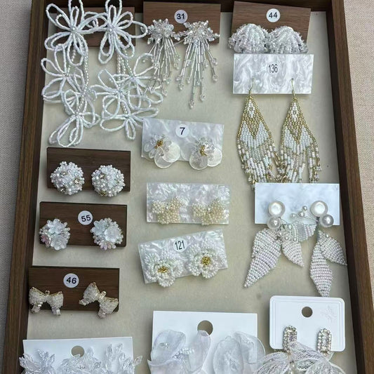 耳畔生花~銀針花朵系列耳釘清新甜美度假風耳環設計感小眾耳飾女