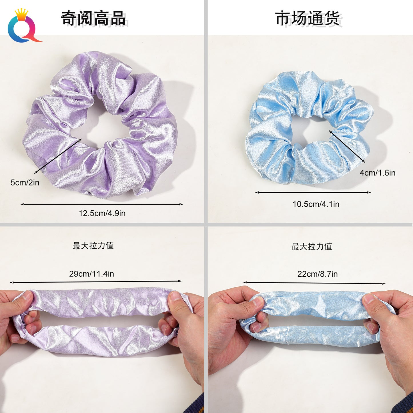布面大腸圈髮圈－商品主圖｜https://igowo.tw/