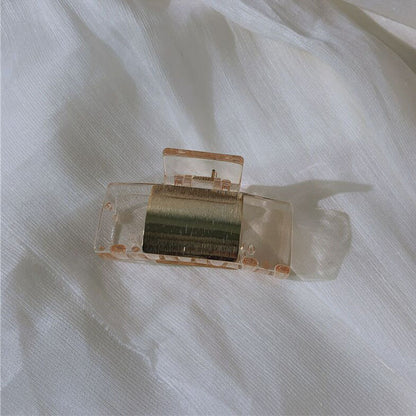 金屬幾何復古鯊魚夾
