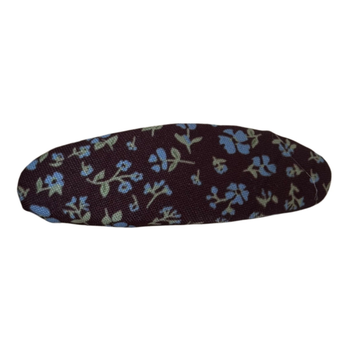 布面格紋碎花簡約髮夾－細節特寫3｜https://igowo.tw/