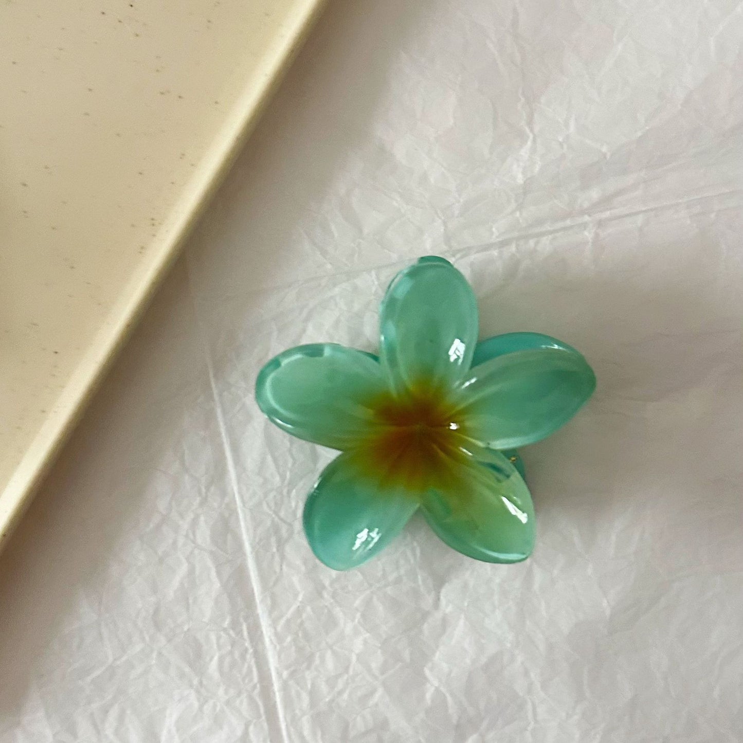 繽紛花朵鯊魚夾