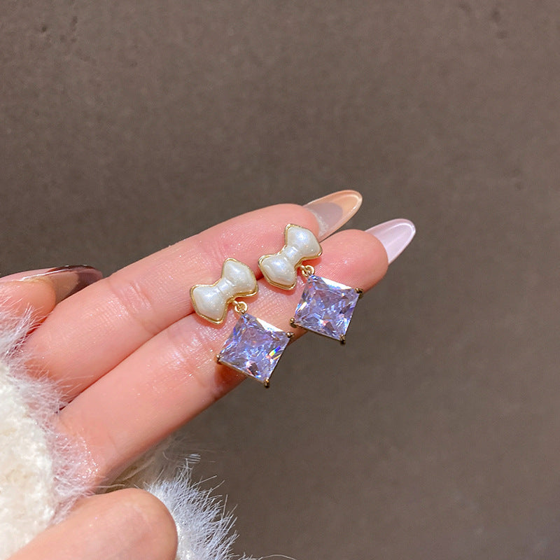 韓系甜美氣質蝴蝶結耳環