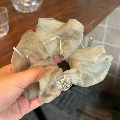 彈力繩蝴蝶結復古髮圈