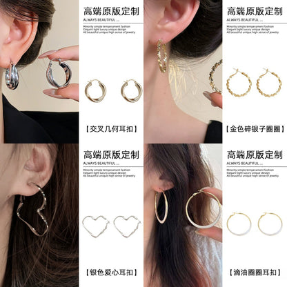 圓圈誇張耳環－第二視角實拍｜https://igowo.tw/