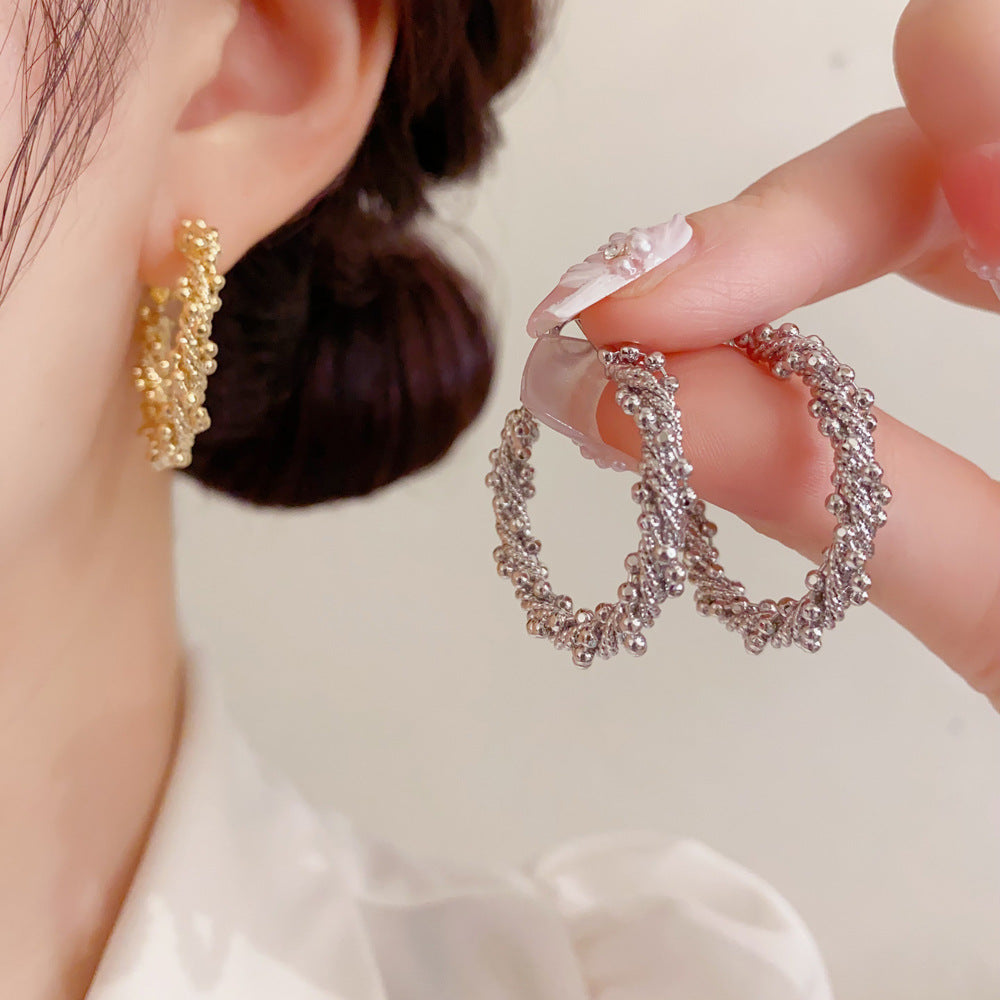 金屬不規則誇張耳環－商品主圖｜https://igowo.tw/
